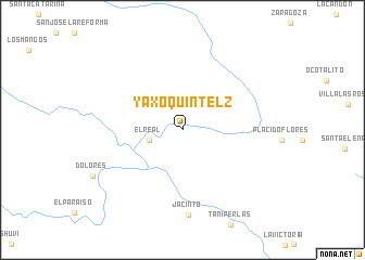 map of Yaxoquintelz