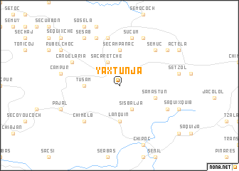 map of Yaxtunjá