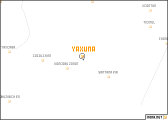 map of Yaxuná