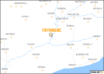 map of Yayaağaç