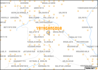 map of Yayagangoda