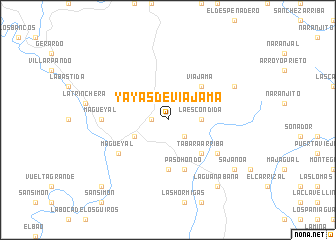 map of Yayas de Viajama