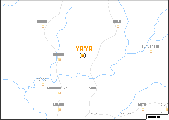 map of Yaya