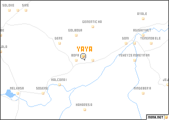 map of Yaya