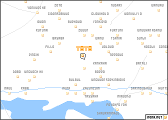 map of Yaya