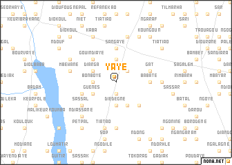 map of Yaye