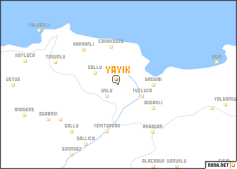 map of Yayık