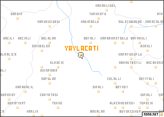 map of Yaylaçatı