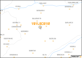 map of Yaylaçayır