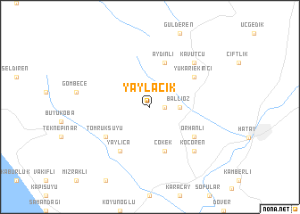 map of Yaylacık