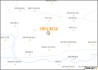 map of Yaylacık