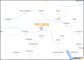 map of Yaylacık