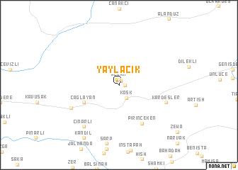 map of Yaylacık