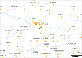 map of Yaylaköy