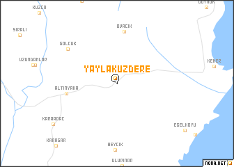 map of Yaylakuzdere