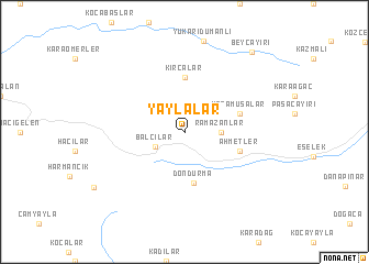 map of Yaylalar