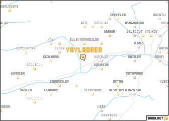 map of Yaylaören