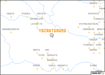 map of Yazautgaung