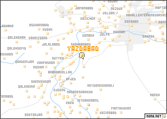 map of Yazdābād