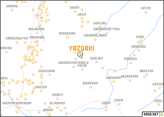 map of Yazdakī