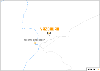 map of Yazdavān