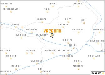 map of Yazgünü