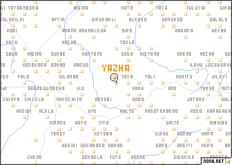 map of Yazha