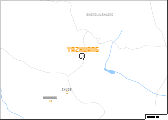 map of Yazhuang