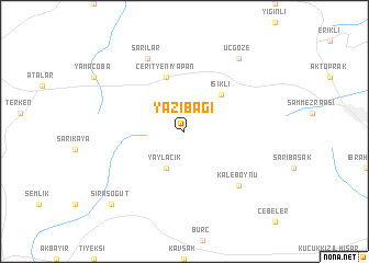 map of Yazıbağı