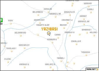 map of Yazıbaşı