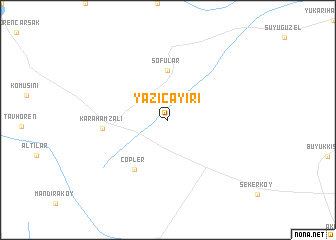 map of Yazıçayırı