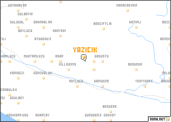 map of Yazıcık