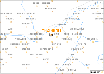map of Yazıhamit