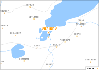 map of Yazıköy