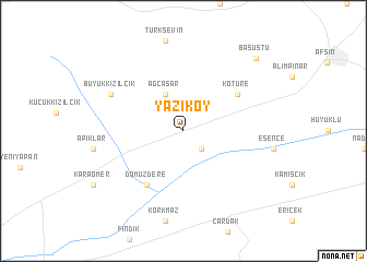 map of Yazıköy