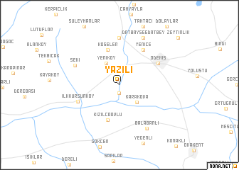 map of Yazılı