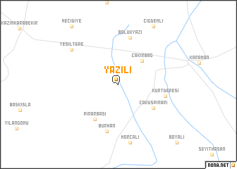 map of Yazılı