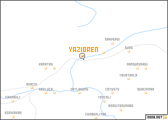 map of Yazıören