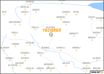 map of Yazıören