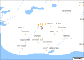 map of Yazır