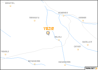 map of Yazır