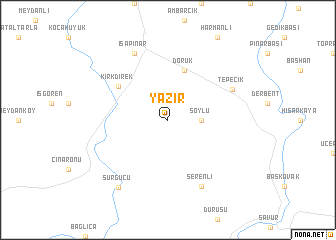 map of Yazır