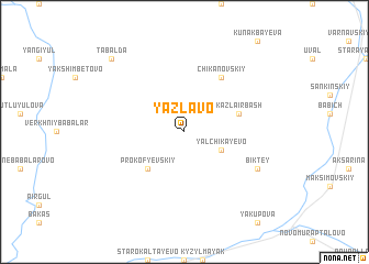 map of Yazlavo