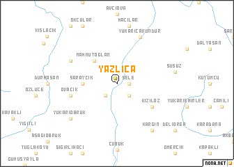 map of Yazlıca