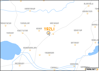 map of Yazlı