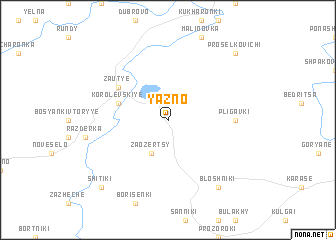 map of Yazno