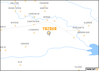 map of Yazova