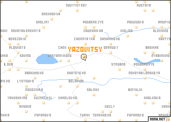 map of Yazovitsy