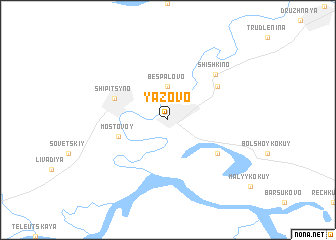 map of Yazovo
