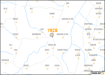 map of Yazo